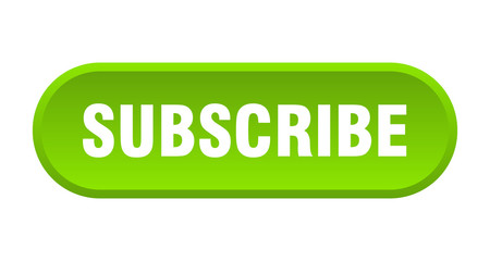 subscribe button. subscribe rounded green sign. subscribe