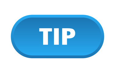 tip button. tip rounded blue sign. tip