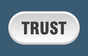trust button. trust rounded white sign. trust