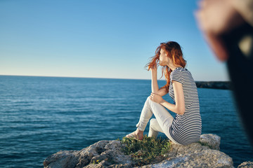 young woman on the beach