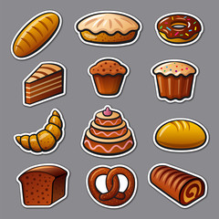 bakery and bread stickers