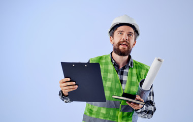 senior man with tablet computer