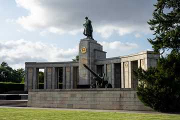 Fototapeta premium The war menorial in Tiergarten, Berlin, Germany to remember the World War 2