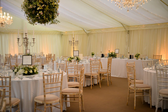 interior of a wedding reception 