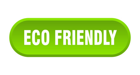 eco friendly button. eco friendly rounded green sign. eco friendly