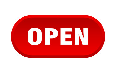open button. open rounded red sign. open