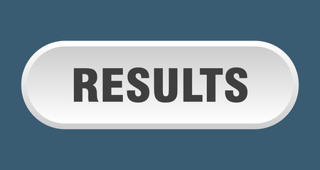 results button. results rounded white sign. results