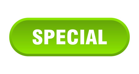 special button. special rounded green sign. special