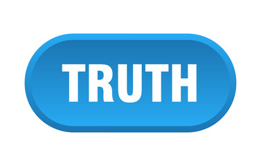 truth button. truth rounded blue sign. truth