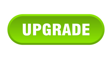 upgrade button. upgrade rounded green sign. upgrade