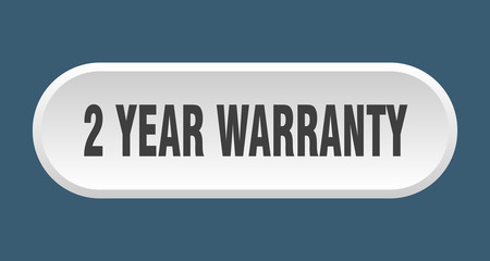 2 year warranty button. 2 year warranty rounded white sign. 2 year warranty