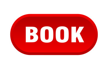 book button. book rounded red sign. book