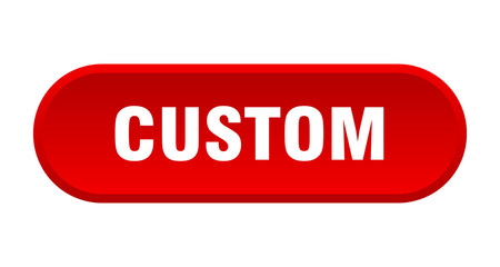 custom button. custom rounded red sign. custom