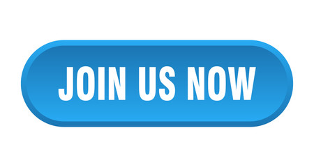 join us now button. join us now rounded blue sign. join us now