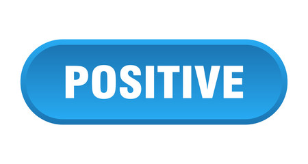 positive button. positive rounded blue sign. positive
