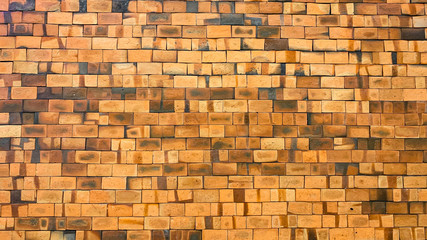 Texture of old Orange wall large background