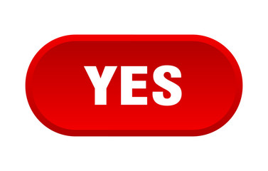yes button. yes rounded red sign. yes