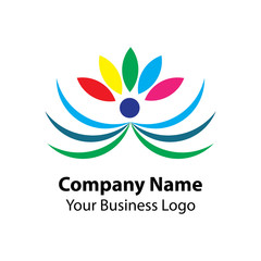 people business logo vector image