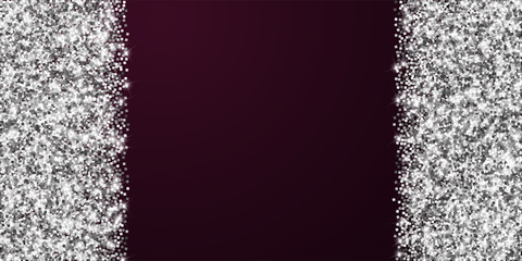 Sparkling silver luxury sparkling confetti. Scatte