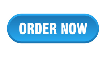 order now button. order now rounded blue sign. order now