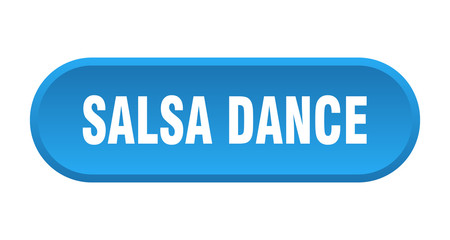 salsa dance button. salsa dance rounded blue sign. salsa dance