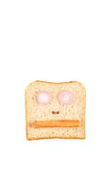 Bread with weird face