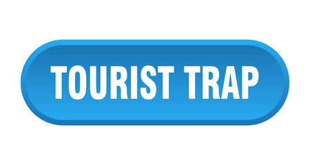 tourist trap button. tourist trap rounded blue sign. tourist trap