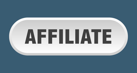 affiliate button. affiliate rounded white sign. affiliate