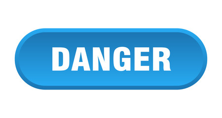 danger button. danger rounded blue sign. danger