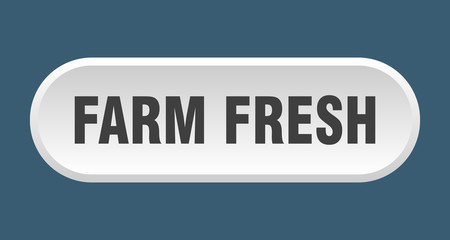 farm fresh button. farm fresh rounded white sign. farm fresh