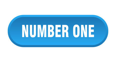 number one button. number one rounded blue sign. number one