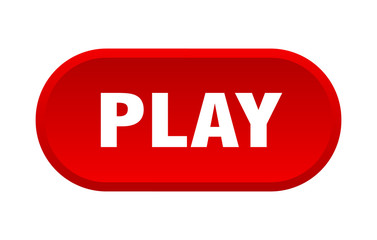 play button. play rounded red sign. play