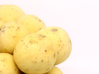 Longkong fruit on a white background.Thailand fruit.