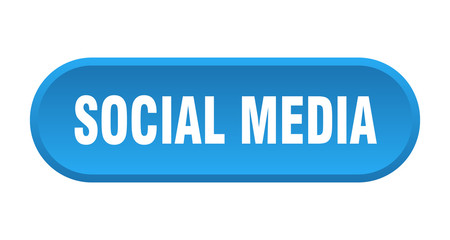 social media button. social media rounded blue sign. social media