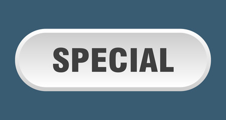 special button. special rounded white sign. special