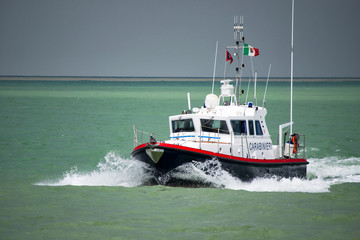 Italian Carabinieri maritime patrol motor boat