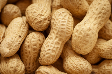 close up to peanuts seeds texture