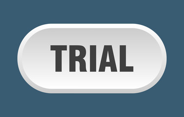 trial button. trial rounded white sign. trial