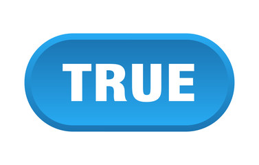 true button. true rounded blue sign. true