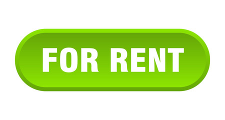 for rent button. for rent rounded green sign. for rent