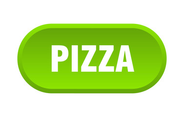 pizza button. pizza rounded green sign. pizza
