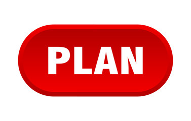 plan button. plan rounded red sign. plan