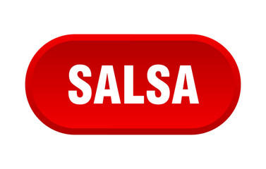 salsa button. salsa rounded red sign. salsa