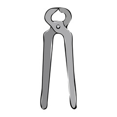 vector, on a white background, tool, nippers