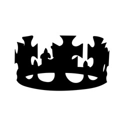 vector, on a white background, crown silhouette