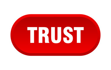 trust button. trust rounded red sign. trust