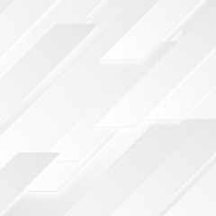 Fototapeta premium Grey and white tech geometric minimal graphic design. Abstract futuristic monochrome background. Vector illustration