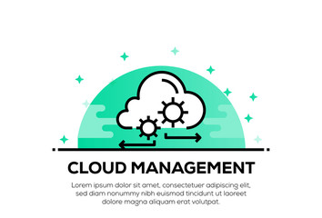 CLOUD MANAGEMENT ICON CONCEPT