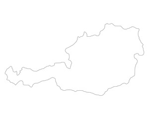 Karte von Österreich