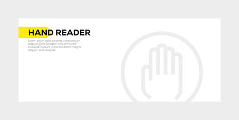 HAND READER BANNER CONCEPT